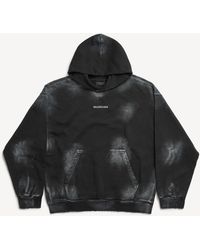 Balenciaga - Back Medium Fit Hoodie - Lyst