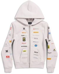Balenciaga - Business english hoodie small fit mit reißverschluss - Lyst