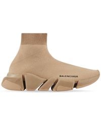 Balenciaga - Speed sneaker einfarbig aus recyceltem strick - Lyst