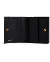 Balenciaga - Crush Flap Coin And Card Holder Quilted - Lyst