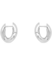 Balenciaga - Loop Xxs Twisted Hoop Earrings - Lyst