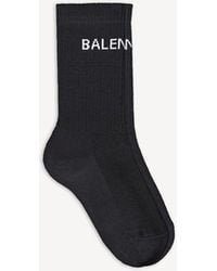 Balenciaga - Logo Socks - Lyst