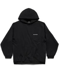 Balenciaga - Back hoodie regular fit - Lyst