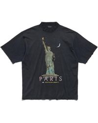 Balenciaga - Paris Liberty T-shirt Medium Fit - Lyst