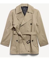 Balenciaga - Cocoon Short Trench - Lyst