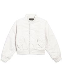 Balenciaga - Loop Sports Icon Shrunk Varsity Jacket - Lyst