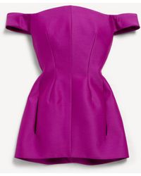 Balenciaga - Off-Shoulder Mini Dress - Lyst