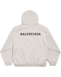 Balenciaga - New Back Hoodie Medium Fit - Lyst