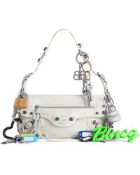 Balenciaga - Le Cagole Small Sling Bag Used Effect With Charms - Lyst