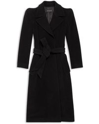 Balenciaga - Felted Cashmere-blend Mid Coat - Lyst