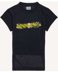 Balenciaga - Messy Spray Chopped Back T-Shirt - Lyst