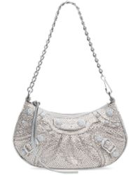 Balenciaga - Le Cagole Mini Bag With Chain And Rhinestones - Lyst