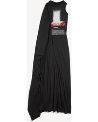 Balenciaga - The Door Long Draped Dress - Lyst
