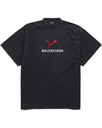 Balenciaga - I Puma Oversized T-shirt - Lyst