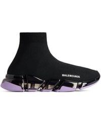 Balenciaga - Speed 2.0 Full Clear Sole Recycled Knit Sneaker - Lyst