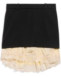 Balenciaga - Lingerie Mini Tailored Skirt - Lyst