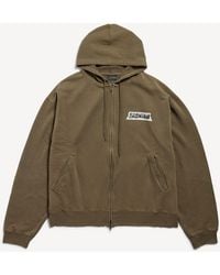 Balenciaga - Masking Tape Oversized Zip-Up Hoodie - Lyst