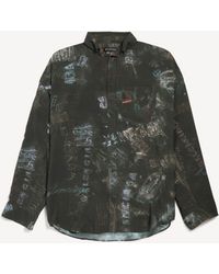 Balenciaga - Washed Crayon Allover Long Sleeve Cocoon Shirt - Lyst