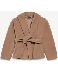 Balenciaga - Short Wrap Coat - Lyst