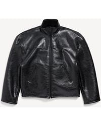 Balenciaga - Shearling Zip-Up Jacket - Lyst