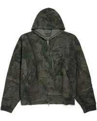 Balenciaga - Diamond B Oversized Zip-Up Hoodie - Lyst
