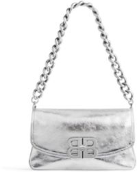 Balenciaga - Bb soft kleine tasche mit Überschlag in metallic - Lyst