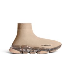Balenciaga - Speed 2.0 Full Clear Sole Recycled Knit Sneaker - Lyst