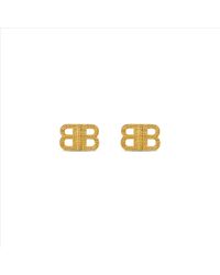 Balenciaga - Orecchini bb 2.0 testurizzati xs - Lyst