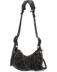 Balenciaga - Le Cagole Xs Shoulder Bag With Rhinestones - Lyst