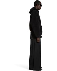 Balenciaga - Outerwear Zip-up Hoodie Oversized - Lyst