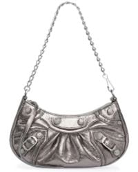 Balenciaga - Le Cagole Mini Bag With Chain Metallized - Lyst