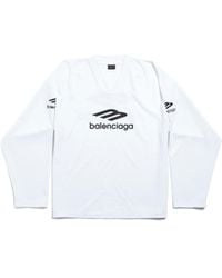 Balenciaga - 3b Sports Icon Ski Long Sleeve T-shirt Large Fit - Lyst