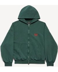 Balenciaga - Laurel Classic Zip-Up Hoodie Regular Fit - Lyst