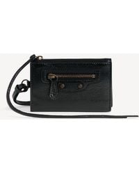 Balenciaga - Le City Trifold Wallet On Strap - Lyst