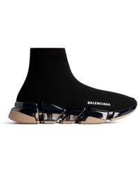 Balenciaga - Speed 2.0 Full Clear Sole Recycled Knit Sneaker - Lyst