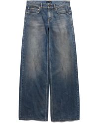 Balenciaga - Baggy Hose Mit Weitem Bein - Lyst