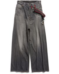Balenciaga - Baggy Hose Mit Anhängern - Lyst