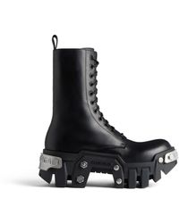 Balenciaga - Bulldozer Platform Lace-up Boots - Lyst