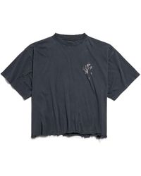 Balenciaga - Nail Polish Kurzes T-Shirt - Lyst