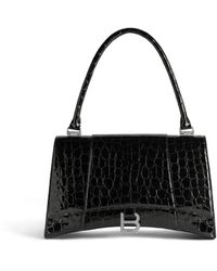 Balenciaga - Hourglass Hinge Medium Handbag Crocodile Embossed - Lyst