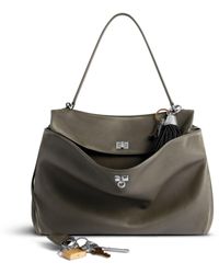 Balenciaga - Rodeo Large Handbag Used Effect With Charms - Lyst