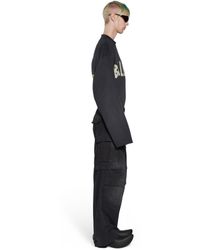 Balenciaga - Large Cargo Pants Black - Lyst