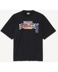Balenciaga - Bumper Stickers Medium Fit T-Shirt - Lyst