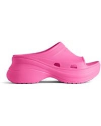 Balenciaga - X Crocs Rubber Slides - Lyst