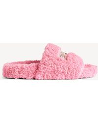 Balenciaga - Furry Open Mule - Lyst
