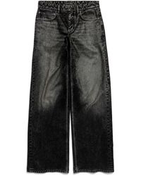 Balenciaga - Baggy Hose Mit Weitem Bein - Lyst