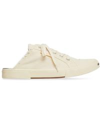 Balenciaga Paris Distressed Canvas Trainers in Black for Men | Lyst