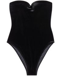 Balenciaga - Badeanzug mit herzförmigem ausschnitt - Lyst