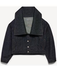 Balenciaga - Standing Collar Boxy Jacket - Lyst