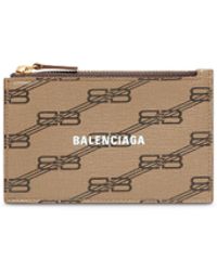 Balenciaga - Signature Large Long Coin And Card Holder Bb Monogram Coated Canvas - Lyst
